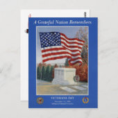 ヴィンテージ退役軍人日， 1990 - ポストカード (正面/裏面)