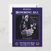 ヴィンテージ退役軍人日， 1995 - ポストカード (正面/裏面)