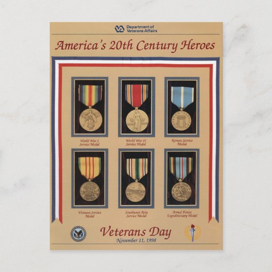 ヴィンテージ退役軍人日, 1998 - ポストカード (正面)