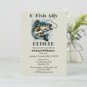 ヴィンテージ退職したの大きな魚が餌を取る 招待状 (スタンド正面)