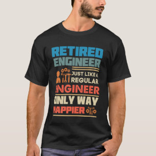 ヴィンテージ退職したを正規のものと同じように設計する Tシャツ