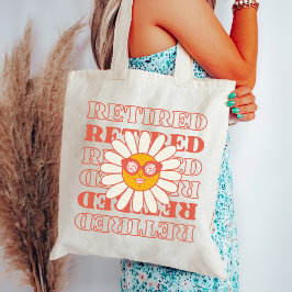 ヴィンテージ退職した、レトロ退職パーティー女性 トートバッグ