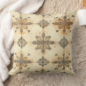 ヴィンテージ退色紙デザイン クッション (ブランケット)