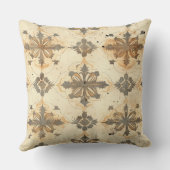 ヴィンテージ退色紙デザイン クッション (裏面)