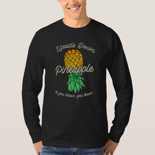 ヴィンテージ逆さまにパイナップル微妙なスインガー Tシャツ (正面)