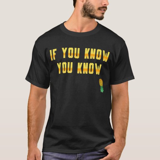 ヴィンテージ逆さまにパイナップル微妙なスインガー Tシャツ (正面)