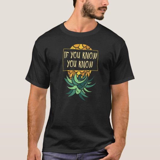ヴィンテージ逆さまにパイナップル微妙なスインガー Tシャツ (正面)