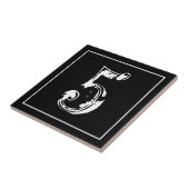 ヴィンテージ通りの住所と住宅番号のタイル タイル (側面)