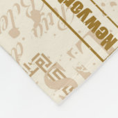 ヴィンテージ通りシンボルや象徴のシームレカスタムスパターン フリースブランケット (角)