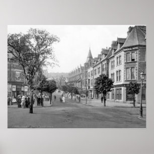 ヴィンテージ通りシーンColwyn Bay, 1905ウェールズ ポスター
