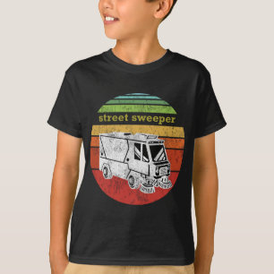 ヴィンテージ通りスウィーパー占領レトロ図 Tシャツ