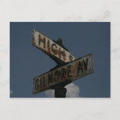 ヴィンテージ通り標識 ポストカード (正面)