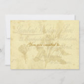 ヴィンテージ通話カード招待状 招待状 (裏面)