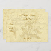 ヴィンテージ通話カード招待状 招待状 (正面/裏面)