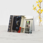 ヴィンテージ通話：レトロ電話 カード (黄色い花)