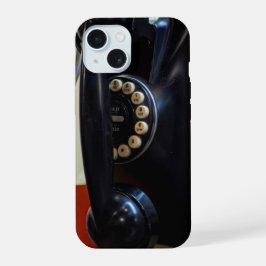 ヴィンテージ通話：レトロ電話 iPhone 15ケース