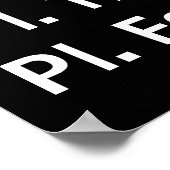 ヴィンテージ通過スクロールパーソナライズされた ポスター (角)