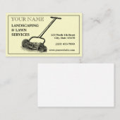 ヴィンテージ造園&ローンサービステンプレート 名刺 (正面/裏面)