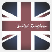 ヴィンテージ連合ジャック&イギリス国旗の愛国者/英国 スクエアシール (正面)