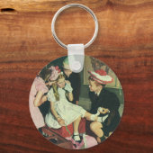 ヴィンテージ遊が尻尾をロバに固定 キーホルダー (裏面)