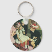 ヴィンテージ遊が尻尾をロバに固定 キーホルダー (裏面)