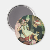 ヴィンテージ遊が尻尾をロバに固定 マグネット (正面/裏面)