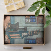 ヴィンテージ遊のおもちゃ付き絵画の少年 薄葉紙 (ギフト)