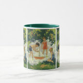 ヴィンテージ遊のおもちゃ帆船夏池 マグカップ (中央)