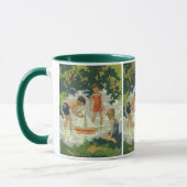 ヴィンテージ遊のおもちゃ帆船夏池 マグカップ (左)