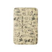 ヴィンテージ遊のおもちゃ バスマット (正面縦)