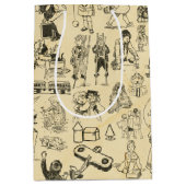ヴィンテージ遊のおもちゃ ミディアムペーパーバッグ (正面)