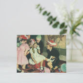 ヴィンテージ遊のしっぽをロバに固定 ポストカード (スタンド正面)