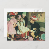 ヴィンテージ遊のしっぽをロバに固定 ポストカード (正面/裏面)