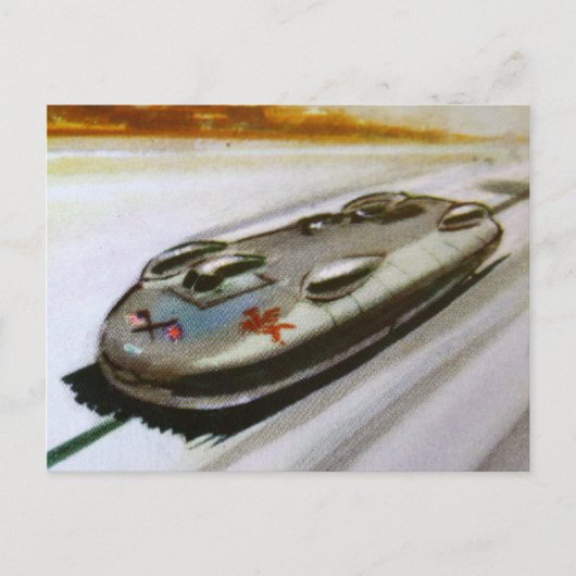 ヴィンテージ遊のレーシングカーはがき ポストカード (正面)