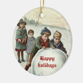 ヴィンテージ遊の冬 セラミックオーナメント (左)