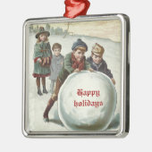 ヴィンテージ遊の冬 メタルオーナメント (左)