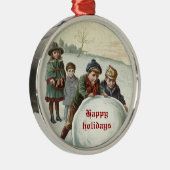 ヴィンテージ遊の冬 メタルオーナメント (右)