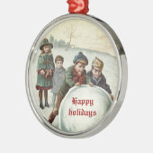 ヴィンテージ遊の冬 メタルオーナメント (左)