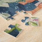 ヴィンテージ遊の白鳥の浴槽に入る子どもたちの泡 ジグソーパズル (側面)