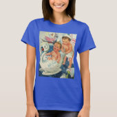 ヴィンテージ遊の白鳥の浴槽に入る子どもたちの泡 Tシャツ (正面)