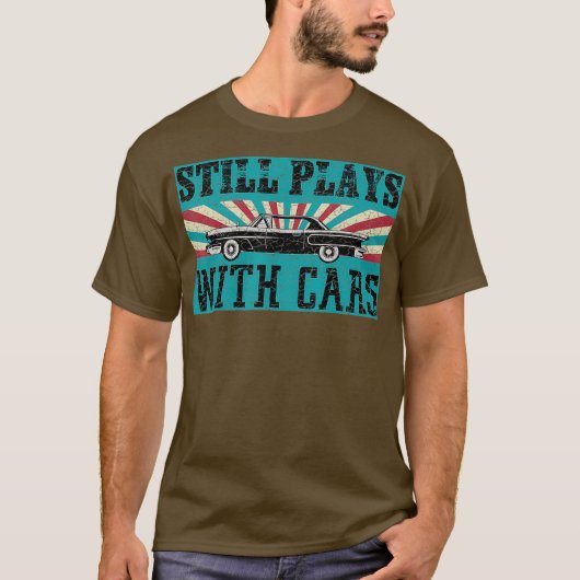ヴィンテージ遊はまだ車の恋人ギフトと Tシャツ (正面)