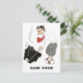 ヴィンテージ遊ゴルファーのゴルフ日付を保存！ 案内ポストカード (スタンド正面)