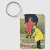 ヴィンテージ遊ズパドルおもちゃボート雨 キーホルダー (正面)