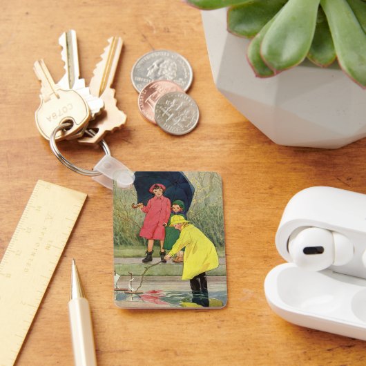 ヴィンテージ遊ズパドルおもちゃボート雨 キーホルダー (デスク)