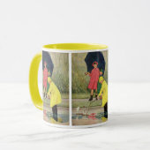 ヴィンテージ遊ズパドルおもちゃボート雨 マグカップ (正面左)