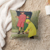 ヴィンテージ遊ズ・イン・パドル「雨の日」 クッション (ブランケット)