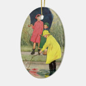 ヴィンテージ遊ズ・イン・パドル「雨の日」 セラミックオーナメント (左)