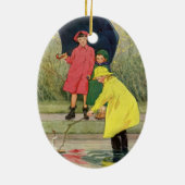 ヴィンテージ遊ズ・イン・パドル「雨の日」 セラミックオーナメント (裏面)