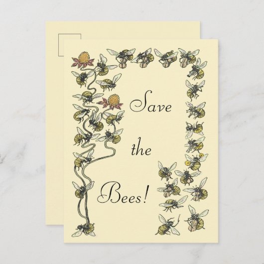 ヴィンテージ遊ミツバチの救音楽2018 ポストカード (正面/裏面)