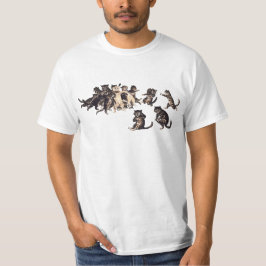 ヴィンテージ遊ラグビーの猫用tシャツ tシャツ